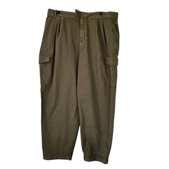 GAP Women's Plus Size 20 Cotton Preowned Condition VTG Green Cargo Pants - Picture 4 of 12